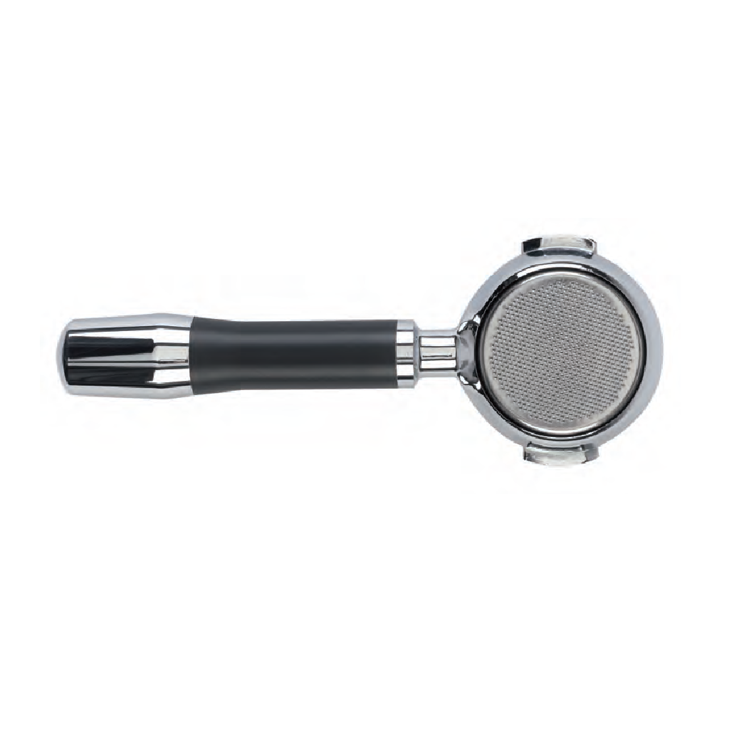 [89426] ECM Filterträger Profi Gran Crema mit Sieb - Chrom/schwarz
