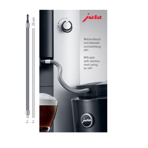 [24112] Jura Milchschlauch mit Edelstahlummantelung HP1