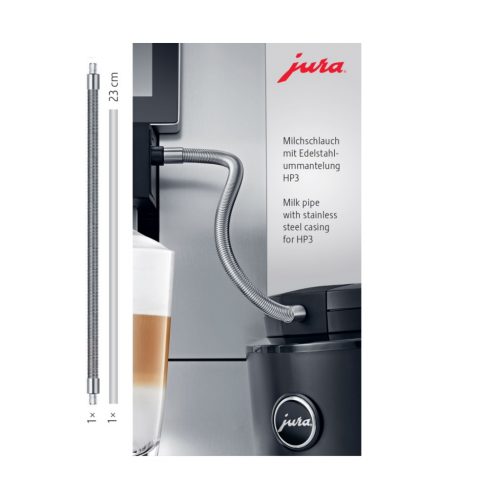 [24114] Jura Milchschlauch mit Edelstahlummantelung HP3