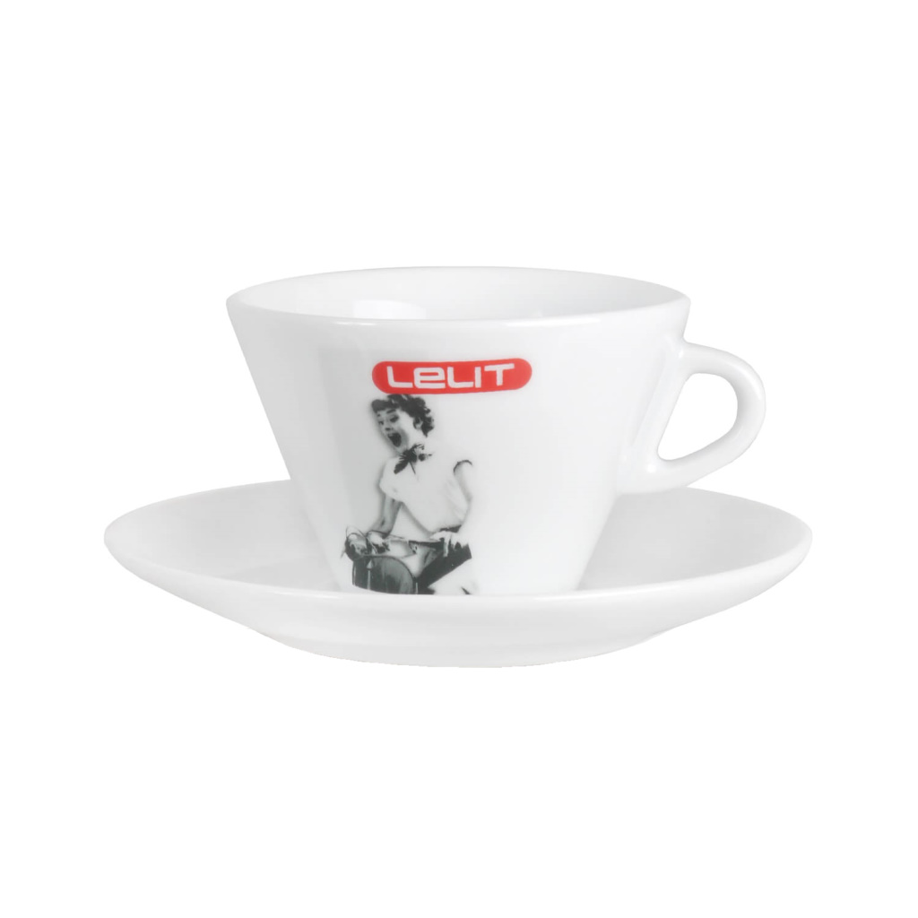 Lelit Milch -Tasse mit Untertasse (6 Stück)